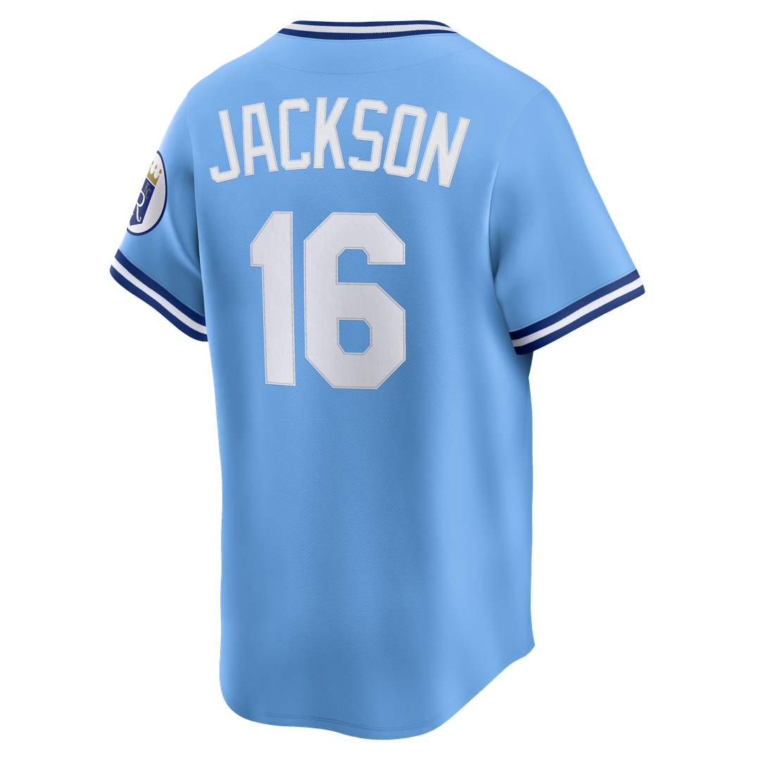 Kansas City Royals Bo Jackson Light Blue Throwback Cooperstown Collection Limited Baseball Jersey | MLB Baseball Jersey