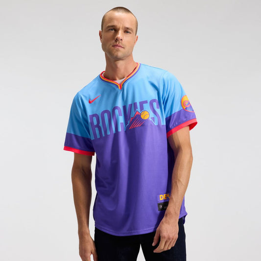 Colorado Rockies Purple/Light Blue 2025 City Connect Limited Baseball Jersey