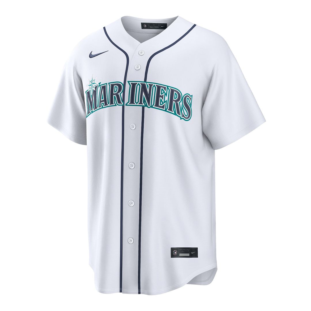Seattle Mariners Victor Robles White Home Replica Baseball Jersey | MLB Baseball Jersey