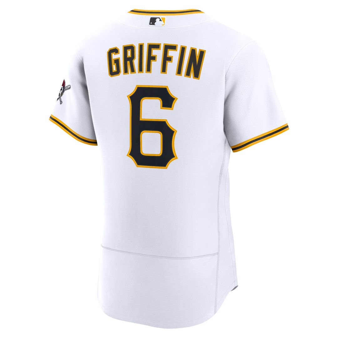 Pittsburgh Pirates Konnor Griffin White Home Authentic Baseball Jersey | MLB Baseball Jersey