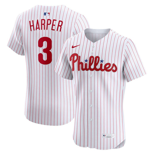Philadelphia Phillies Bryce Harper White Home Elite Baseball Jersey