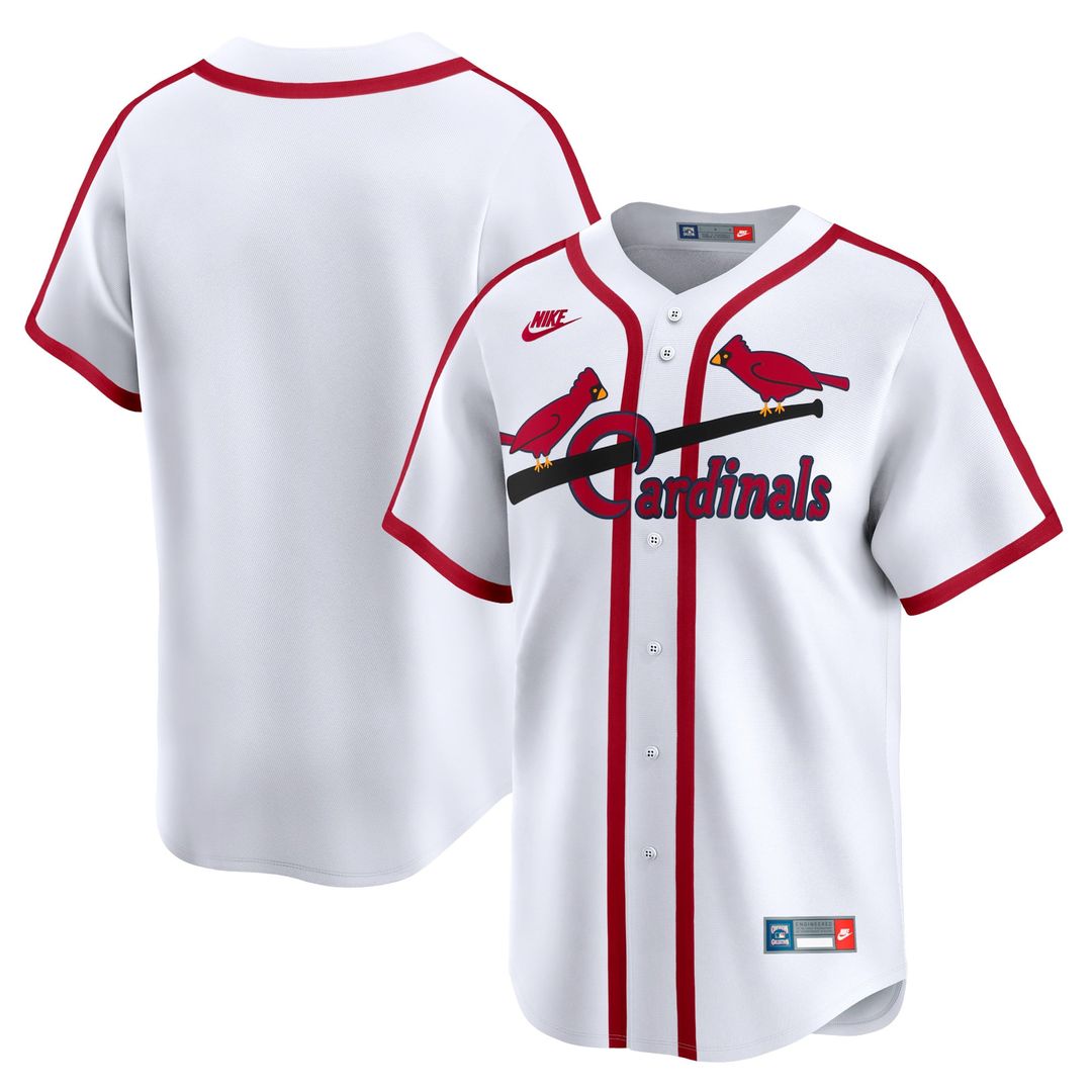 St. Louis Cardinals White Cooperstown Collection Limited Baseball Jersey