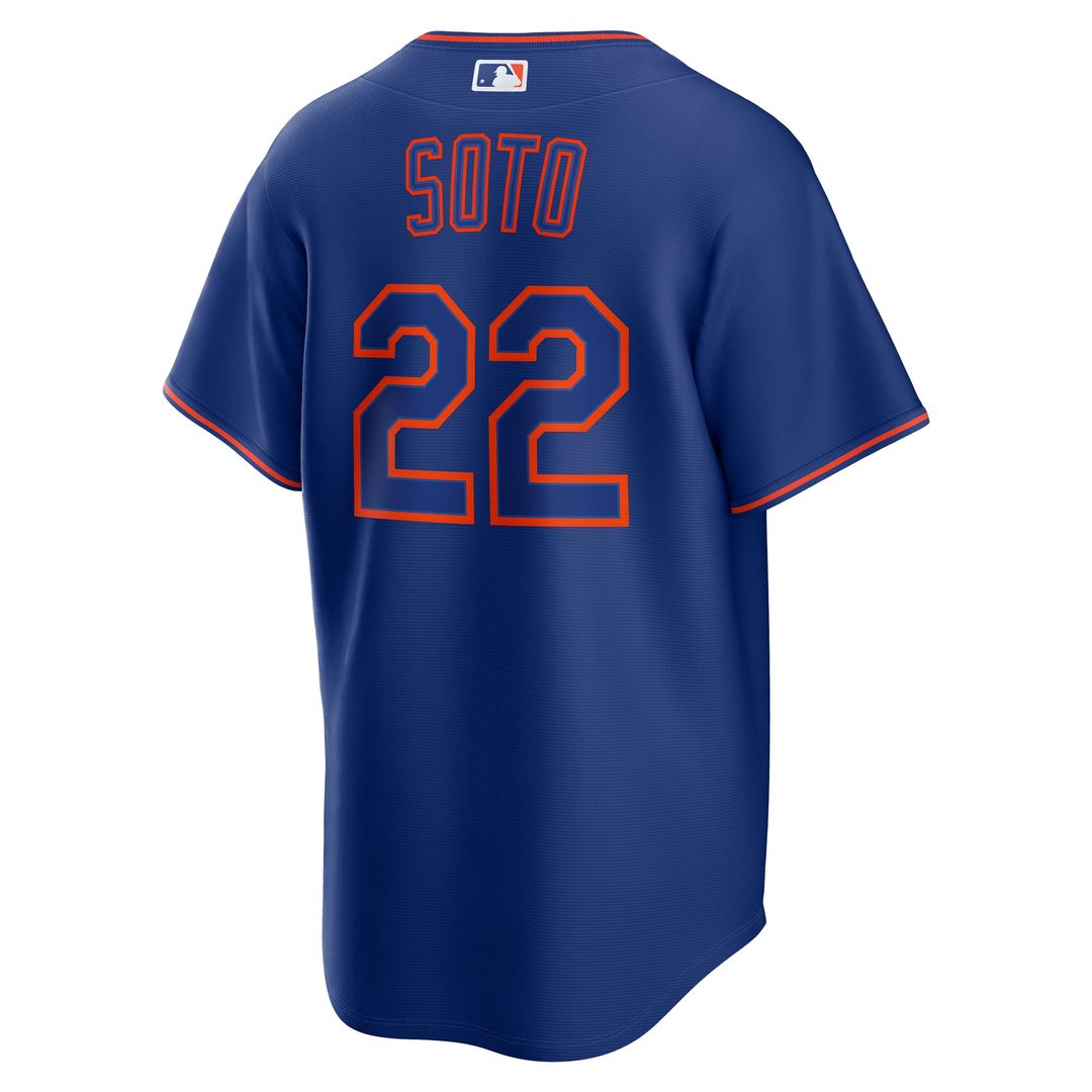 New York Mets Juan Soto Royal Alternate Replica Baseball Jersey | MLB Baseball Jersey