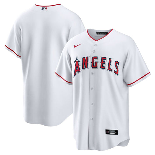 Los Angeles Angels White Home Blank Replica Baseball Jersey