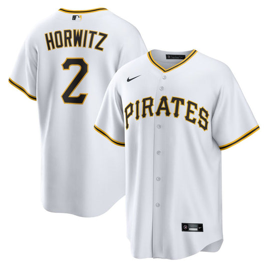 Pittsburgh Pirates Spencer Horwitz White Home Replica Baseball Jersey