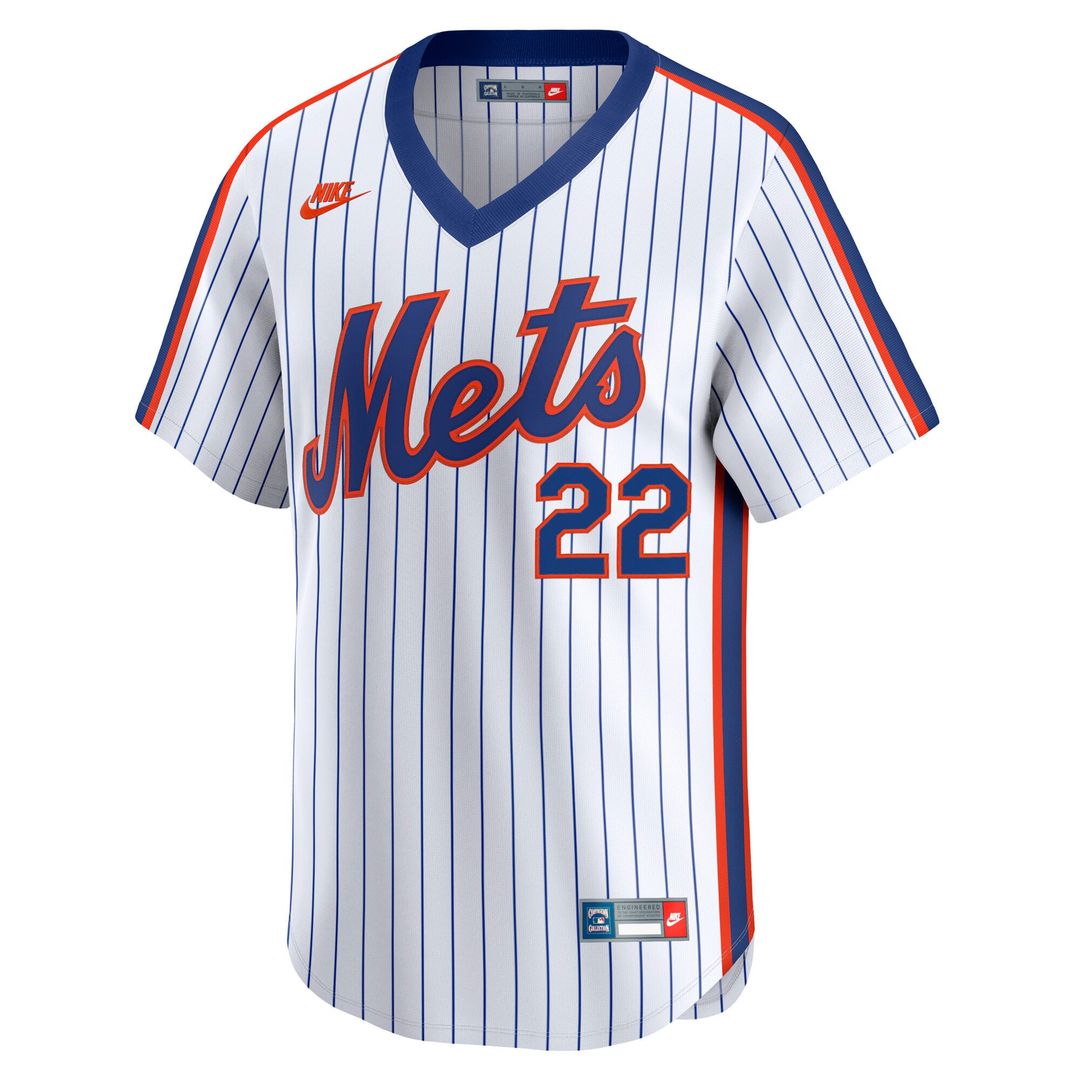 New York Mets Juan Soto White Cooperstown Collection Limited 40th Anniversary Baseball Jersey | MLB Baseball Jersey