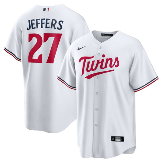 Minnesota Twins Ryan Jeffers White Home Replica Baseball Jersey