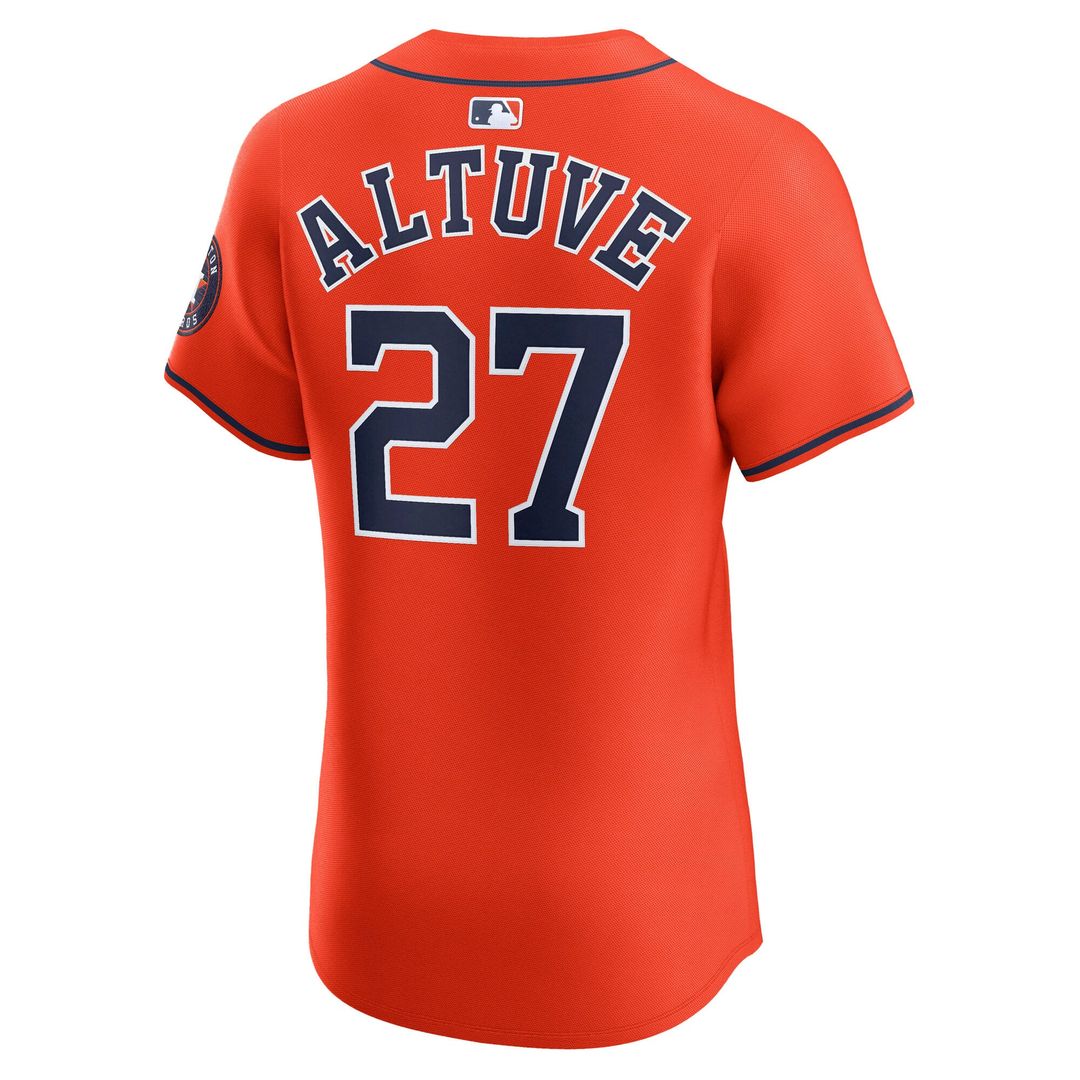Houston Astros Jose Altuve Orange Alternate Elite Baseball Jersey | MLB Baseball Jersey