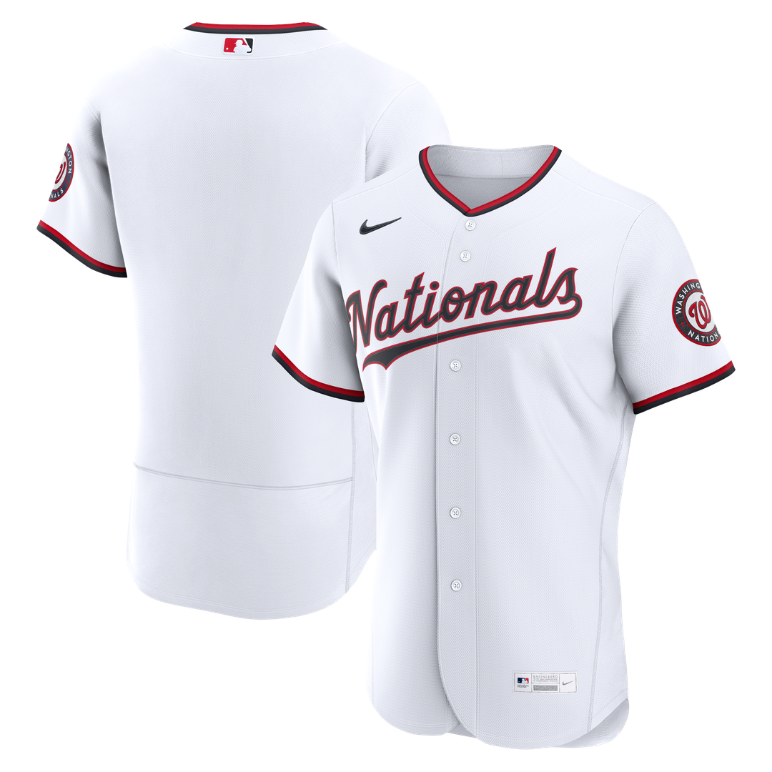 Washington Nationals White Home Authentic Baseball Jersey