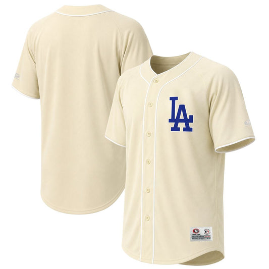 Los Angeles Dodgers Stitches Cream Fashion Baseball Jersey