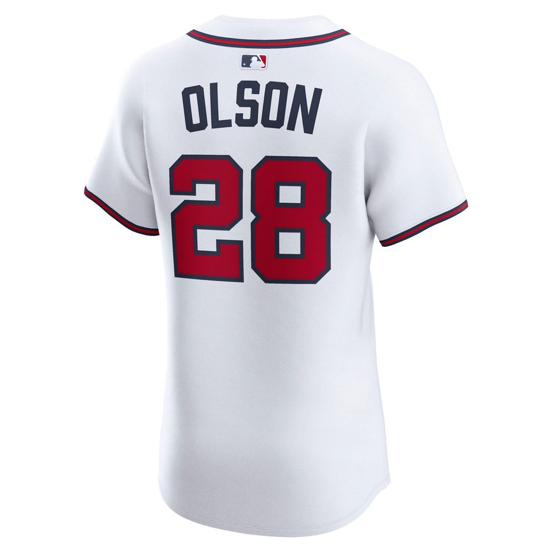 Atlanta Braves Matt Olson White Home Elite Baseball Jersey | MLB Baseball Jersey