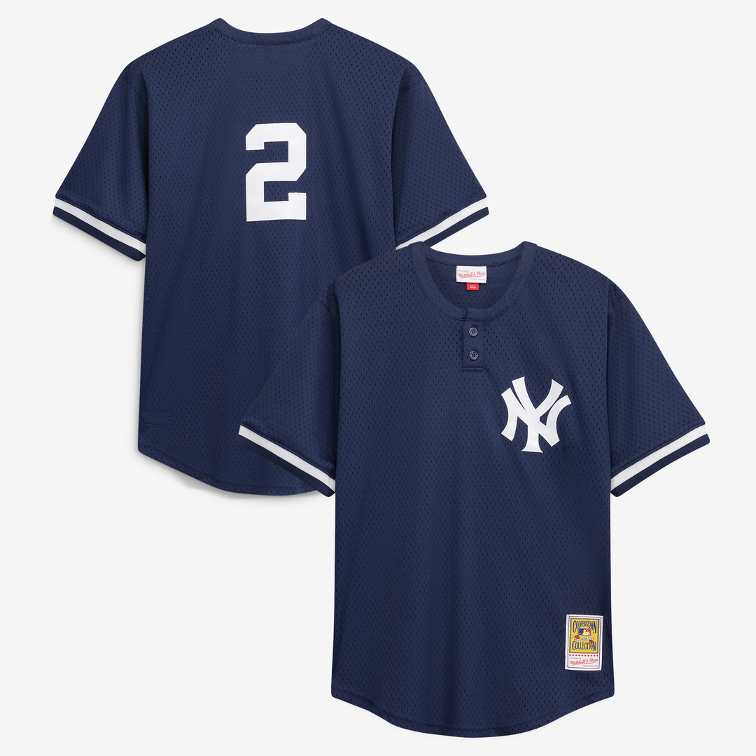 New York Yankees Derek Jeter Navy Big & Tall Batting Practice Replica Baseball Jersey