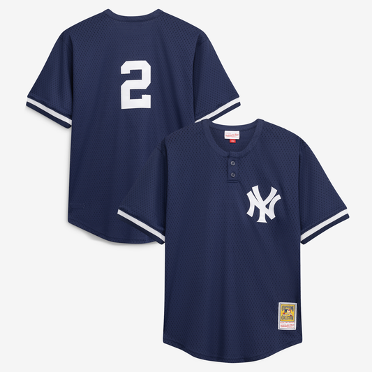 New York Yankees Derek Jeter Navy Big & Tall Batting Practice Replica Baseball Jersey