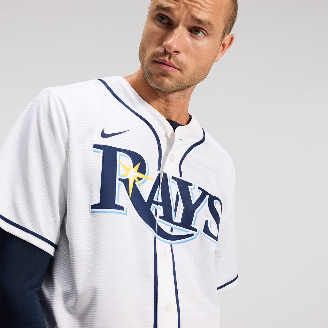 Tampa Bay Rays Yandy Díaz White Home Replica Baseball Jersey | MLB Baseball Jersey