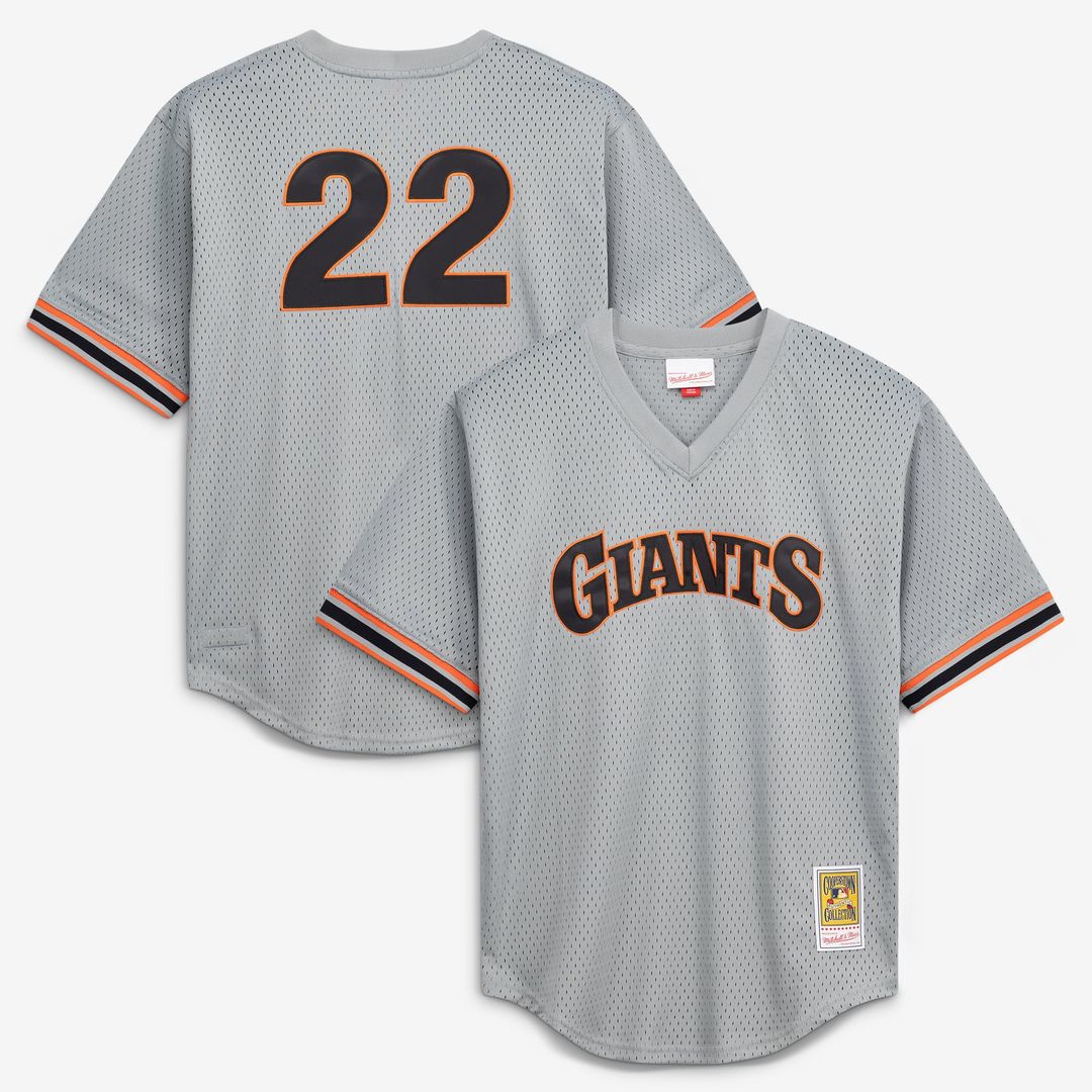 San Francisco Giants Will Clark Gray Authentic Batting Practice Baseball Jersey