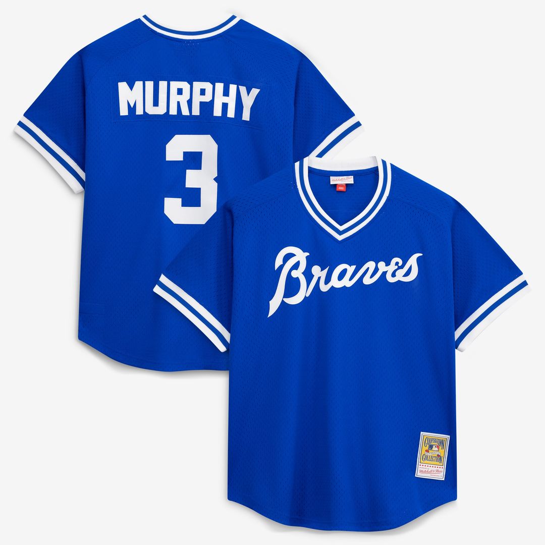 Atlanta Braves Dale Murphy Royal Authentic Batting Practice Baseball Jersey