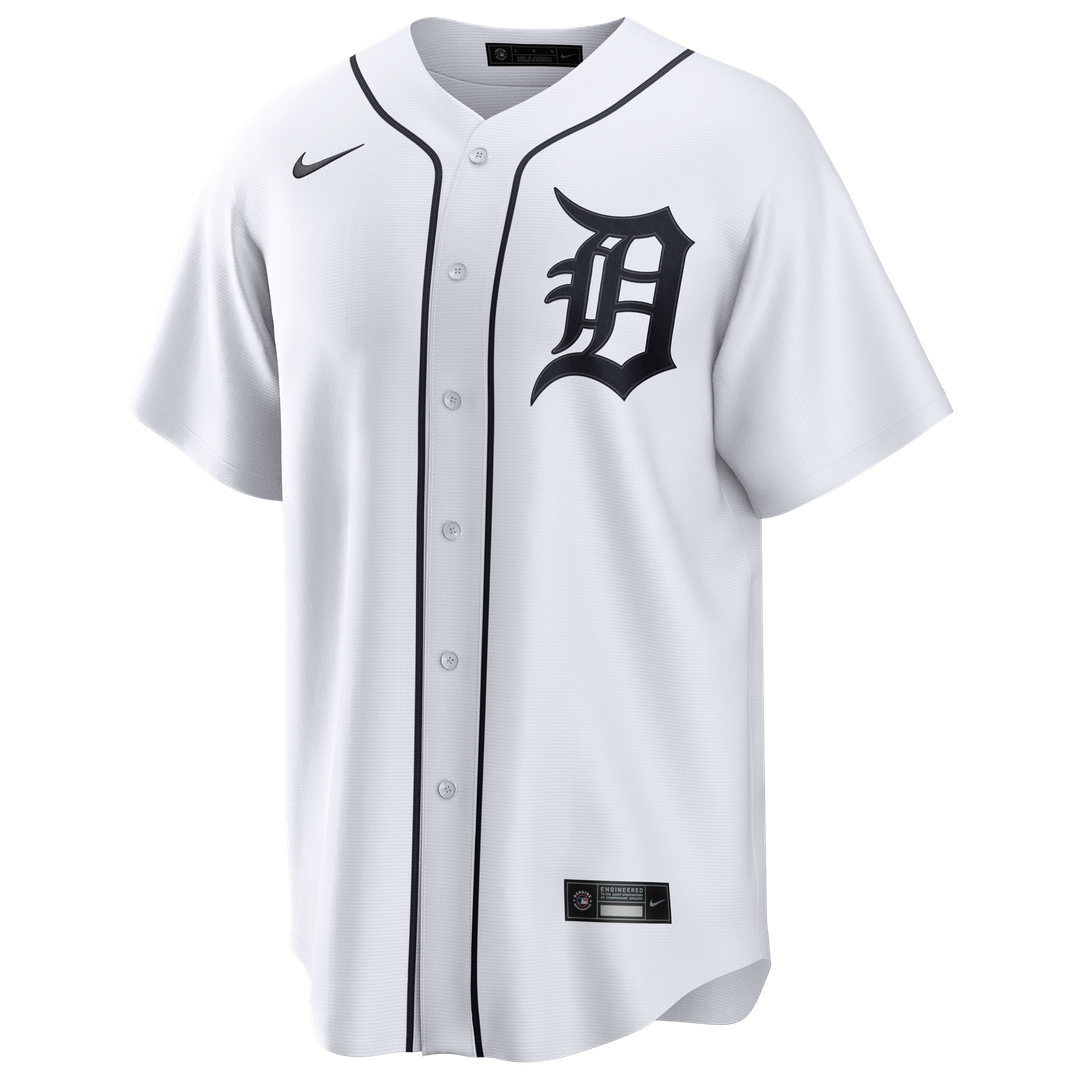 Detroit Tigers Kerry Carpenter White Home Replica Baseball Jersey | MLB Baseball Jersey