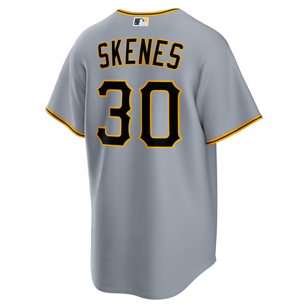 Pittsburgh Pirates Paul Skenes Gray Road Replica Baseball Jersey | MLB Baseball Jersey