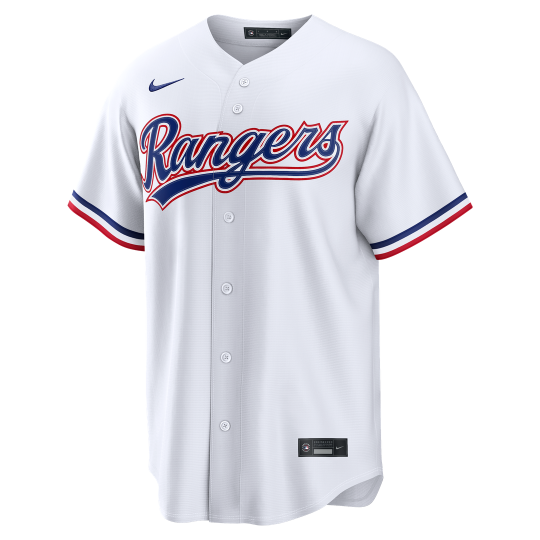Texas Rangers Jake Burger White Home Replica Baseball Jersey | MLB Baseball Jersey