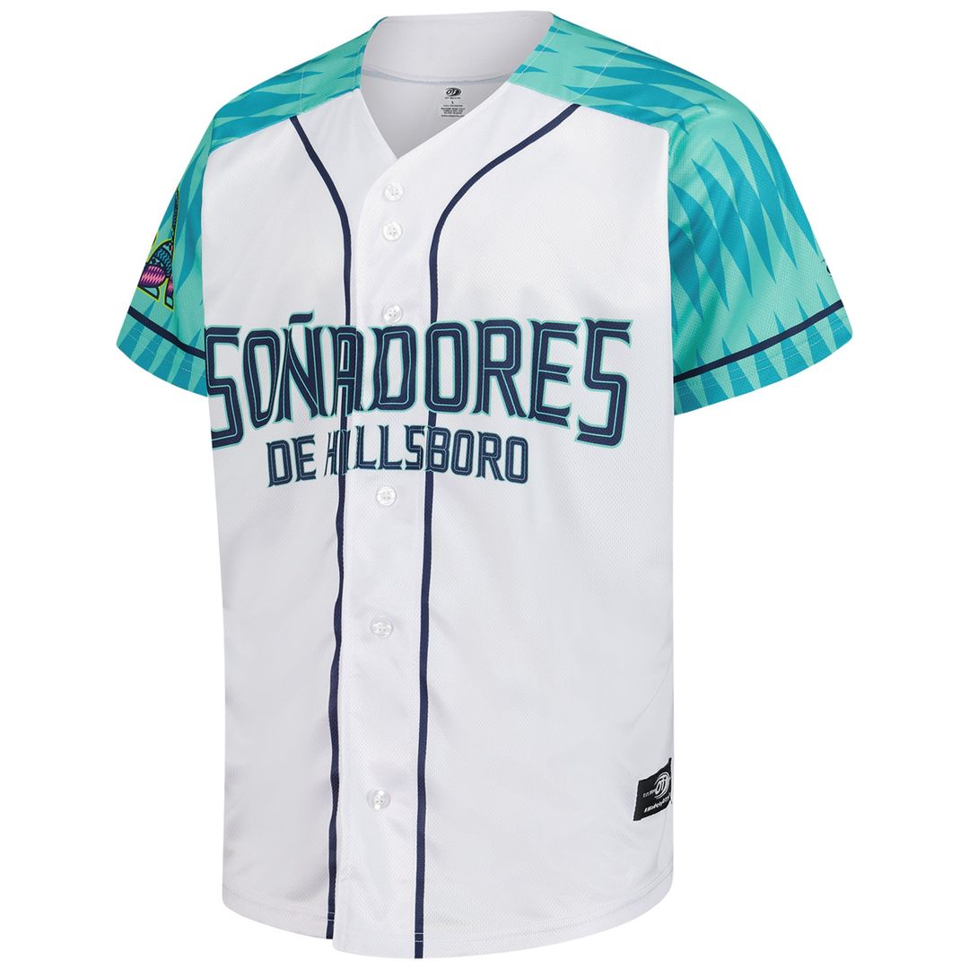 Hillsboro Hops White Copa Replica Baseball Jersey | MLB Baseball Jersey