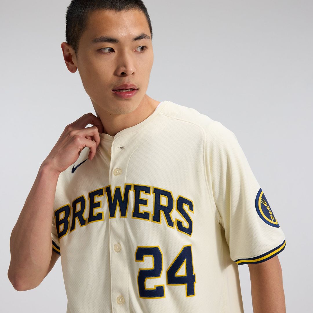 Milwaukee Brewers William Contreras Cream Home Limited Baseball Jersey | MLB Baseball Jersey