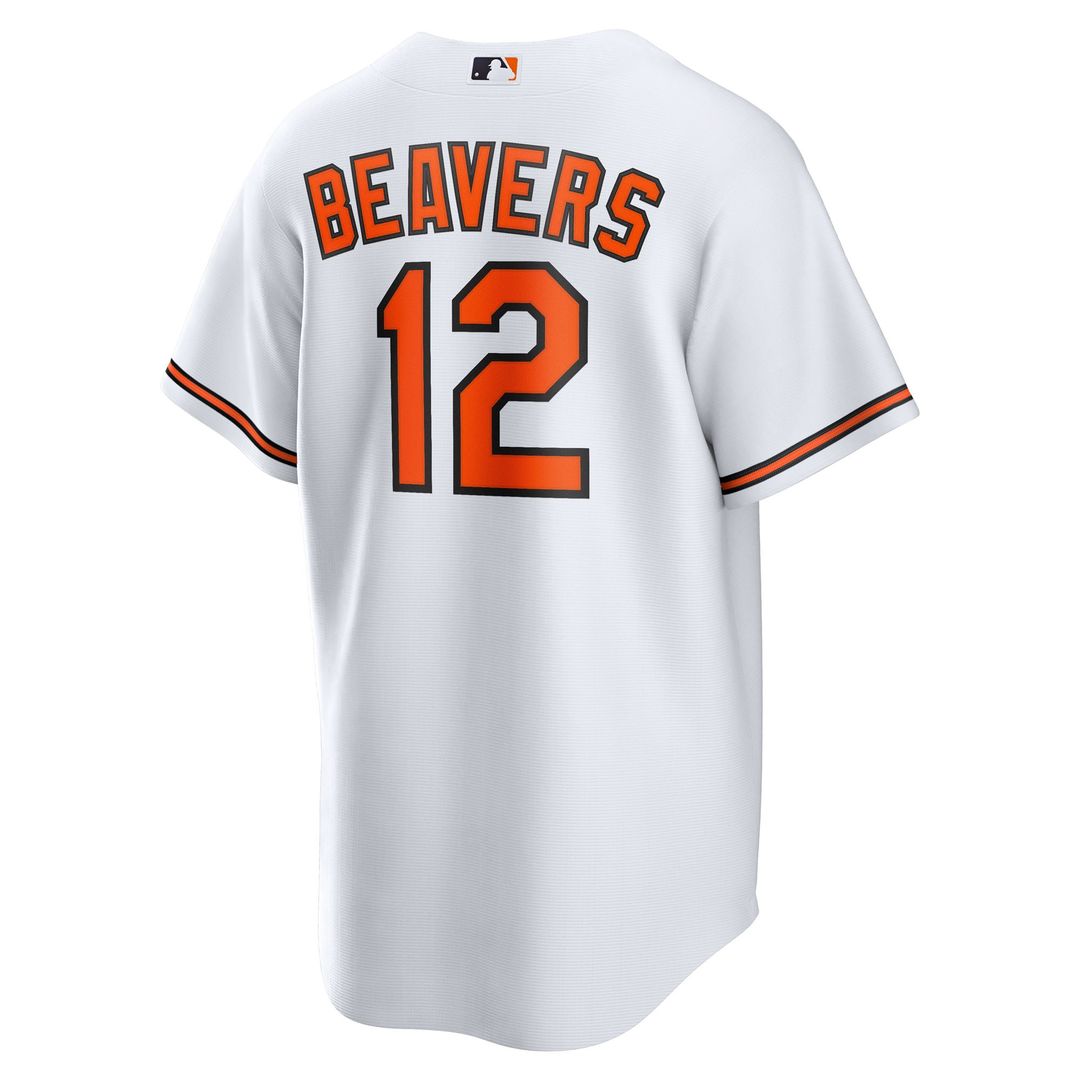 Baltimore Orioles Dylan Beavers White Home Replica Baseball Jersey | MLB Baseball Jersey