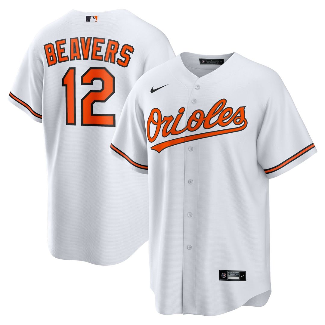Baltimore Orioles Dylan Beavers White Home Replica Baseball Jersey