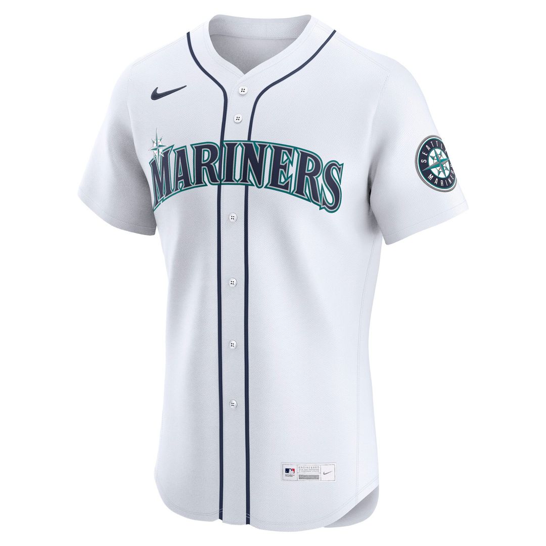 Seattle Mariners White Home Elite Baseball Jersey | MLB Baseball Jersey