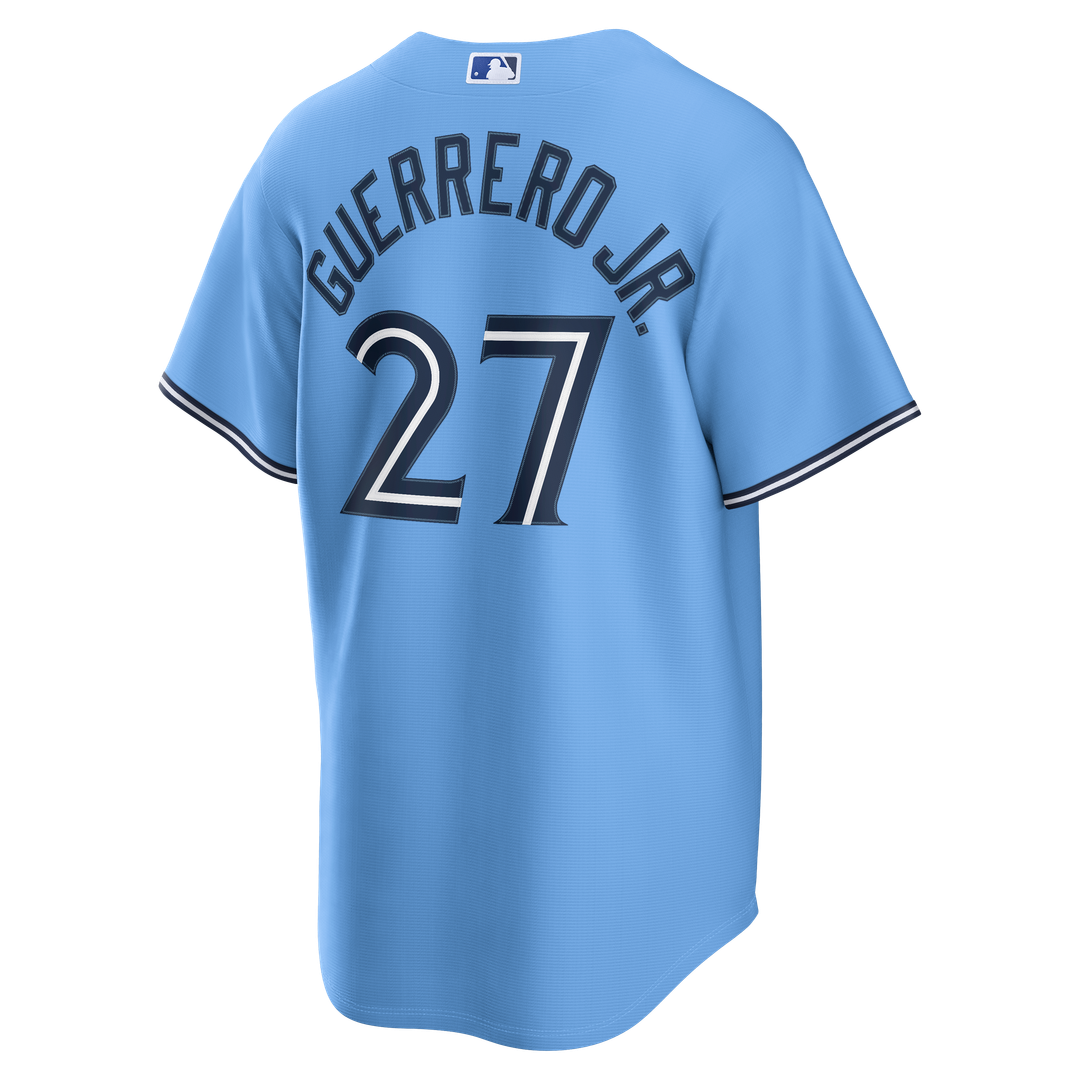 Toronto Blue Jays Vladimir Guerrero Jr. Light Blue Replica Baseball Jersey | MLB Baseball Jersey