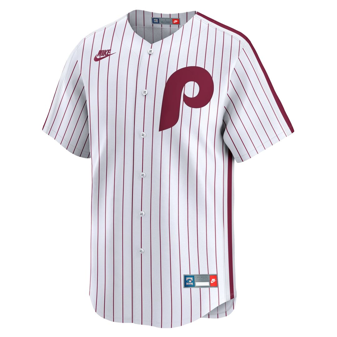 Philadelphia Phillies White Cooperstown Collection Limited Baseball Jersey | MLB Baseball Jersey