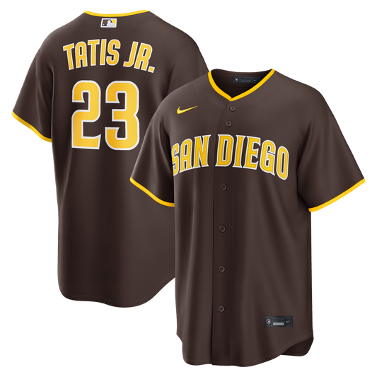 San Diego Padres Fernando Tatis Jr. Brown Road Replica Baseball Jersey