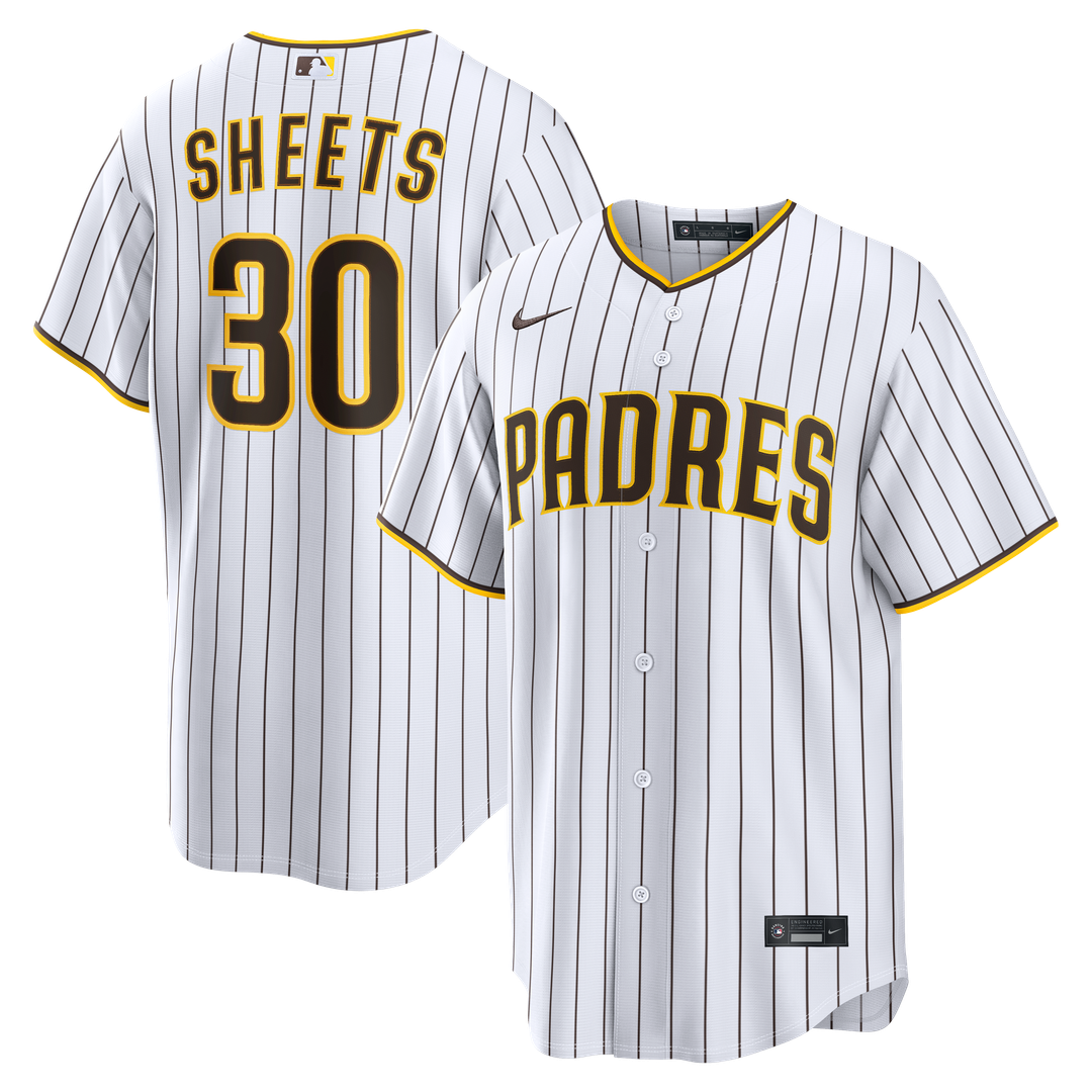 San Diego Padres Gavin Sheets White Home Replica Baseball Jersey