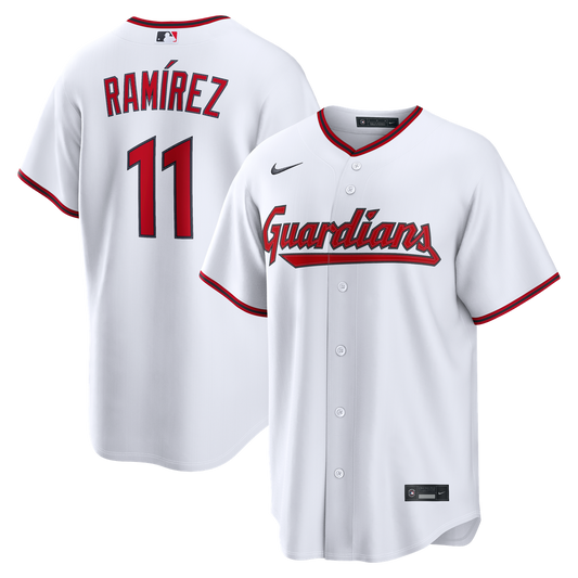 Cleveland Guardians José Ramírez White Home Replica Baseball Jersey