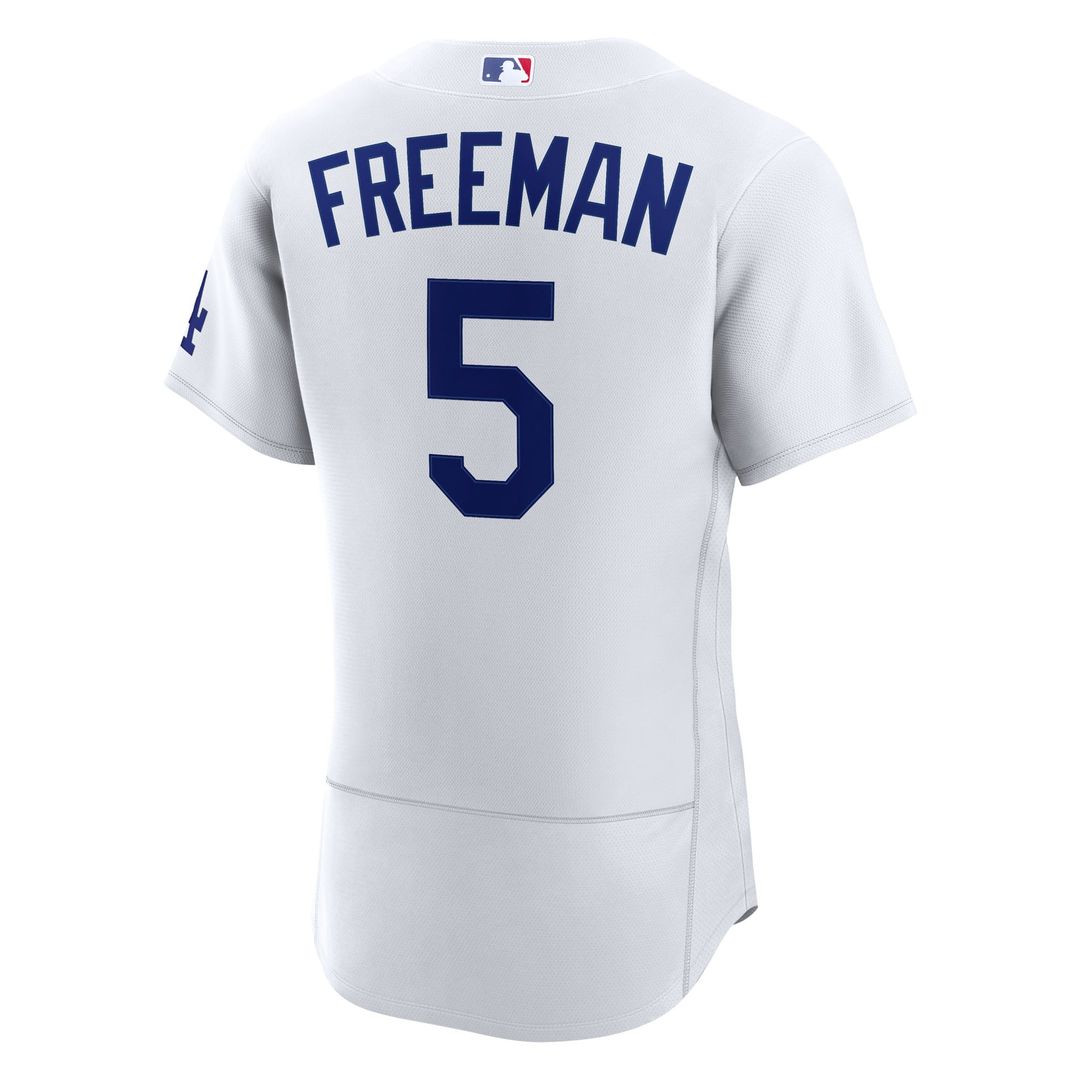 Los Angeles Dodgers Freddie Freeman White Home Authentic Baseball Jersey | MLB Baseball Jersey