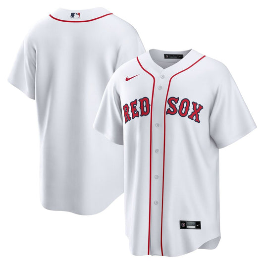 Boston Red Sox White Home Blank Replica Baseball Jersey