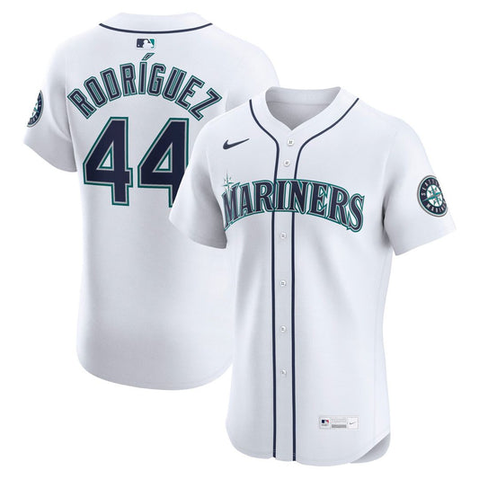 Seattle Mariners Julio Rodríguez White Home Elite Baseball Jersey