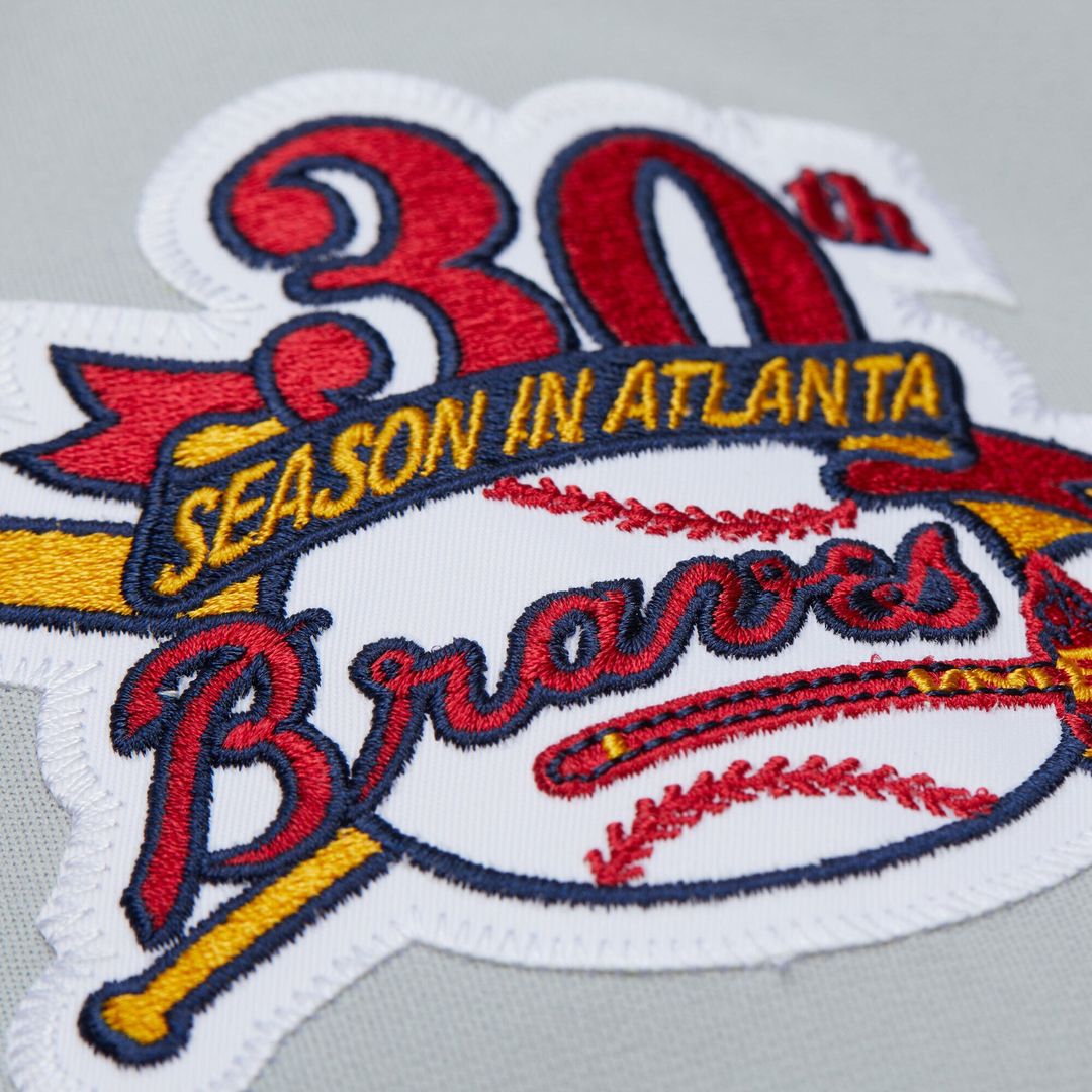 Atlanta Braves Fred McGriff Gray 1995 Throwback Authentic Baseball Jersey | MLB Baseball Jersey