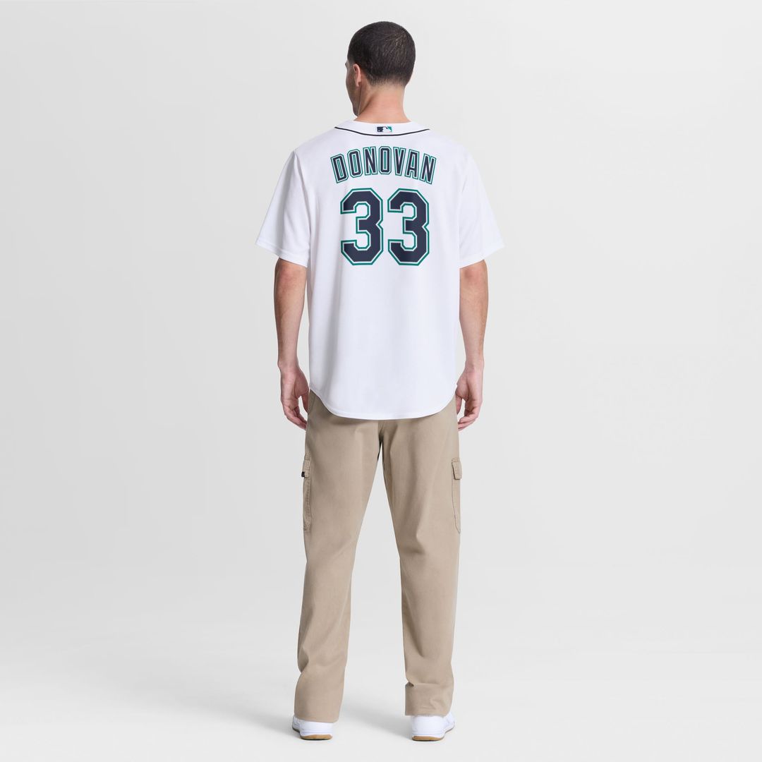 Seattle Mariners Brendan Donovan White Home Replica Baseball Jersey | MLB Baseball Jersey