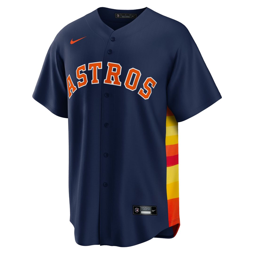 Houston Astros Navy Alternate Replica Team Baseball Jersey | MLB Baseball Jersey