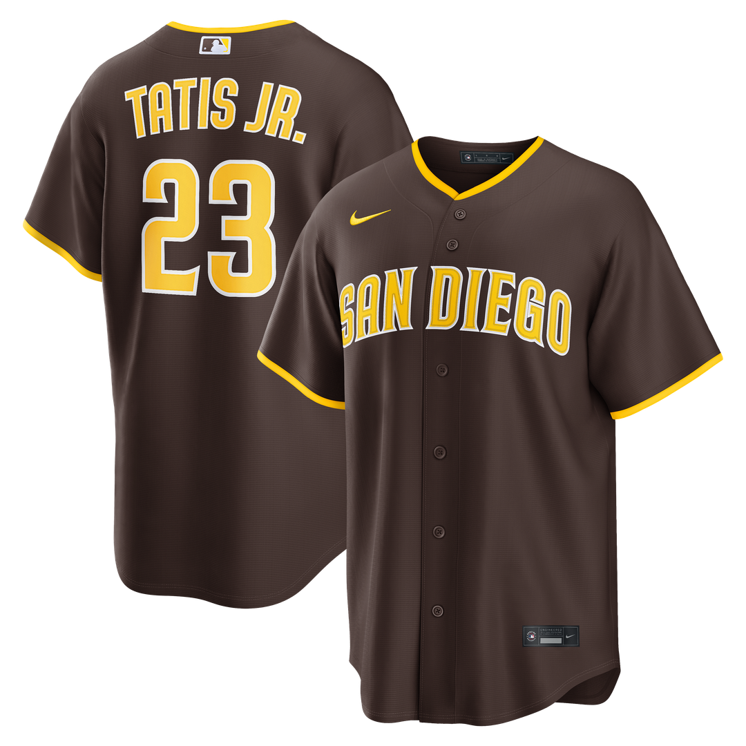 San Diego Padres Fernando Tatis Jr. Brown Road Replica Baseball Jersey | MLB Baseball Jersey