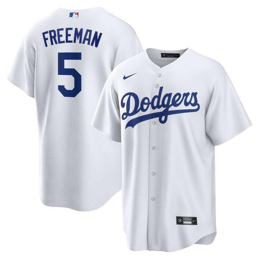Los Angeles Dodgers Freddie Freeman White Replica Baseball Jersey
