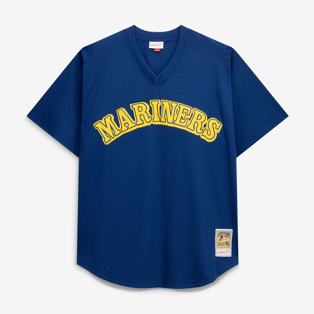 Seattle Mariners Ken Griffey Jr. Royal Big & Tall Cooperstown Collection Mesh Batting Practice Baseball Jersey | MLB Baseball Jersey