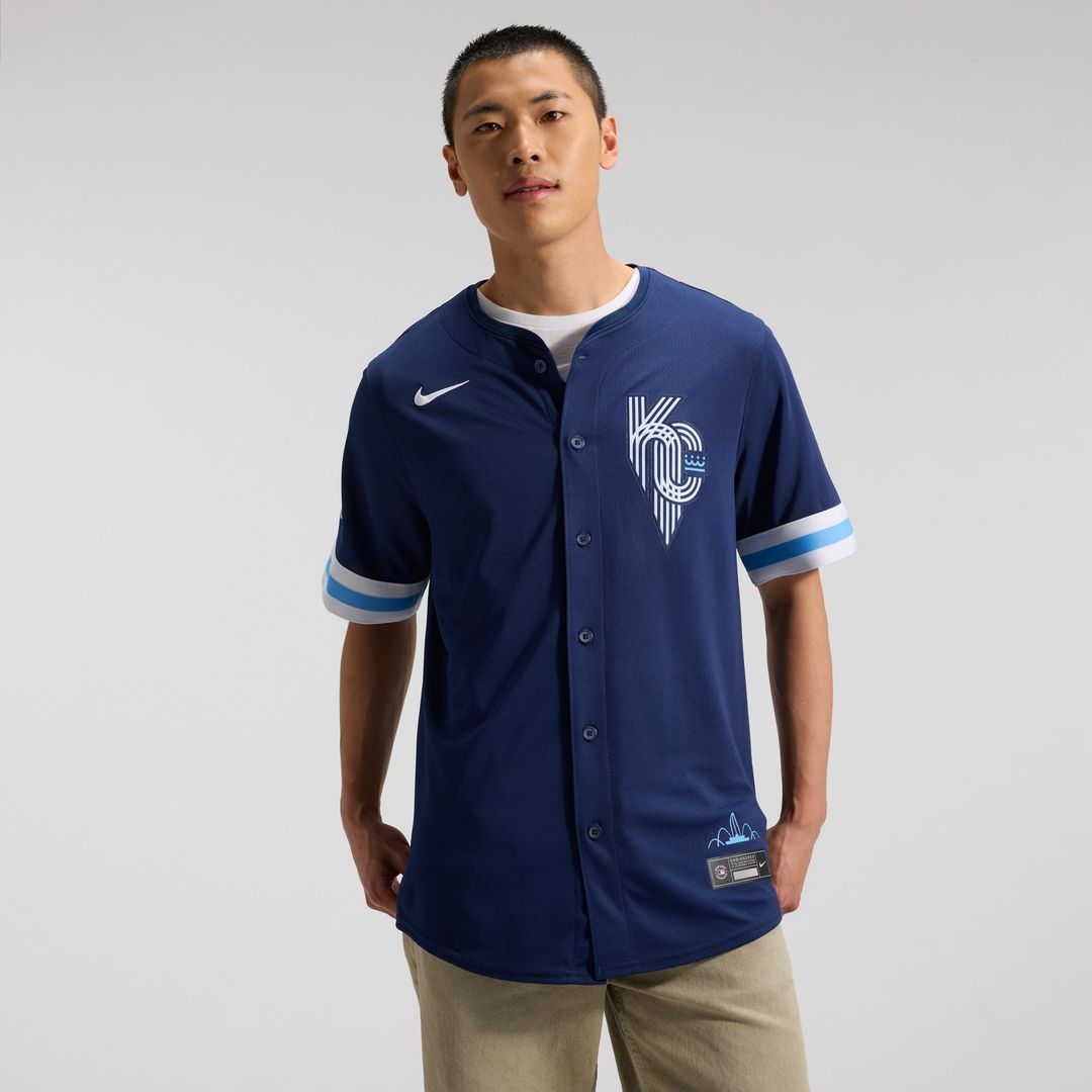 Kansas City Royals Navy City Connect Limited Baseball Jersey
