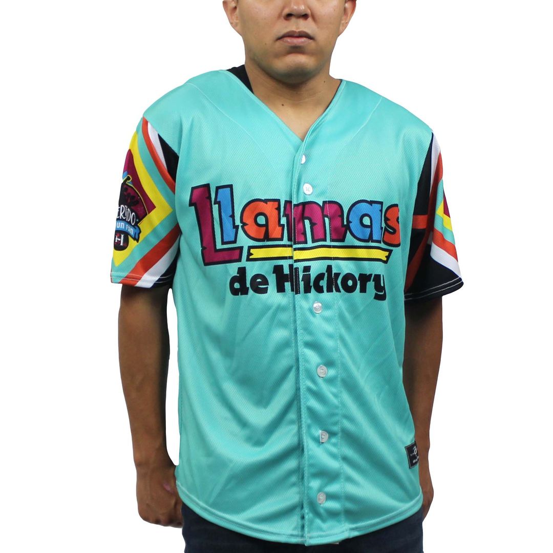 Hickory Crawdads Teal Copa Replica Baseball Jersey