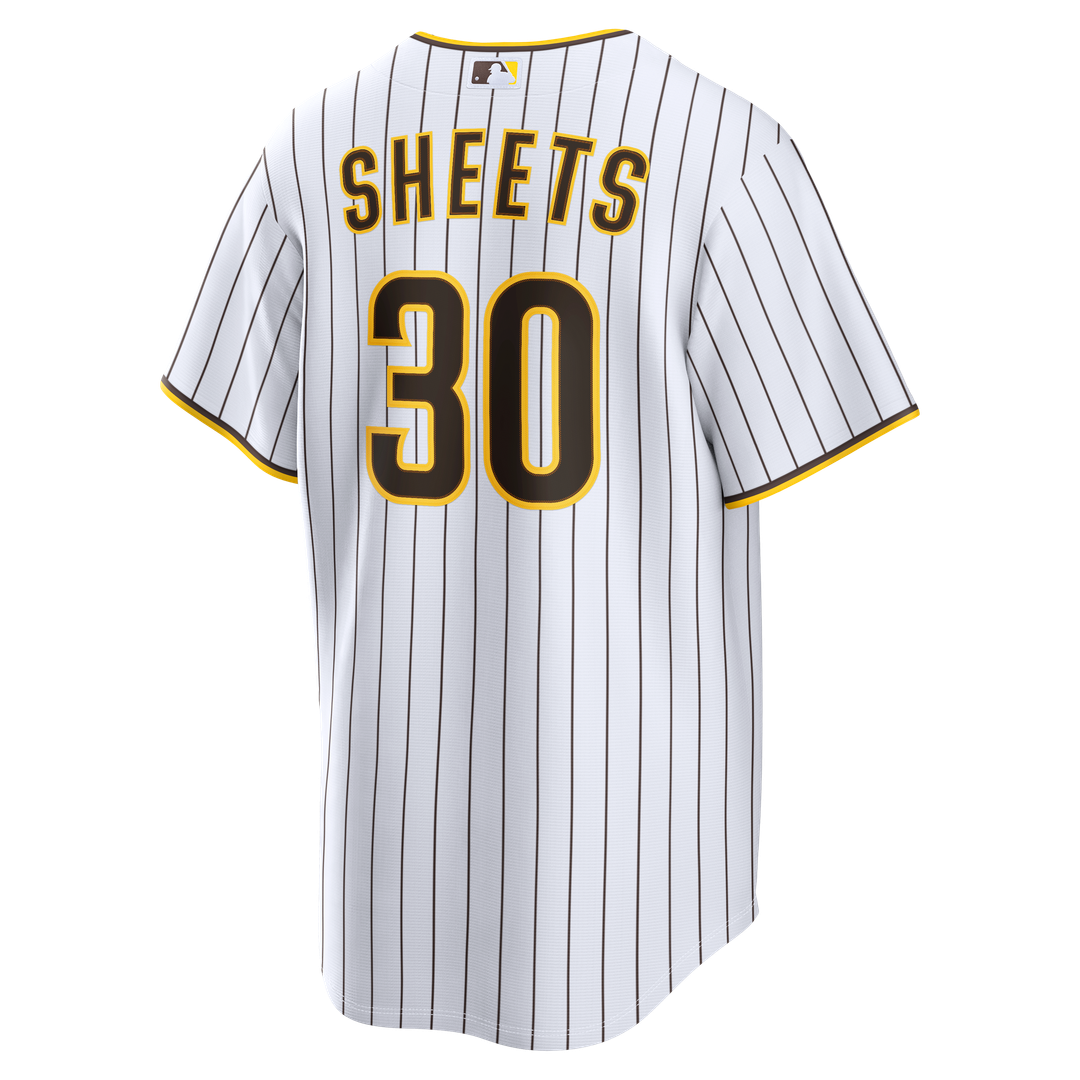 San Diego Padres Gavin Sheets White Home Replica Baseball Jersey | MLB Baseball Jersey