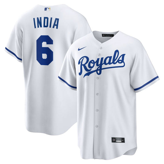 Kansas City Royals Jonathan India White Home Replica Baseball Jersey