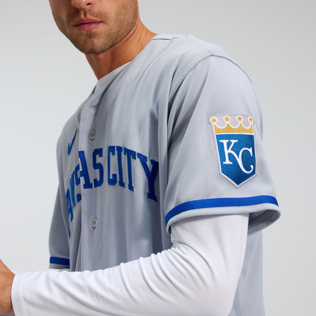 Kansas City Royals Gray 2022 Road Authentic Baseball Jersey | MLB Baseball Jersey