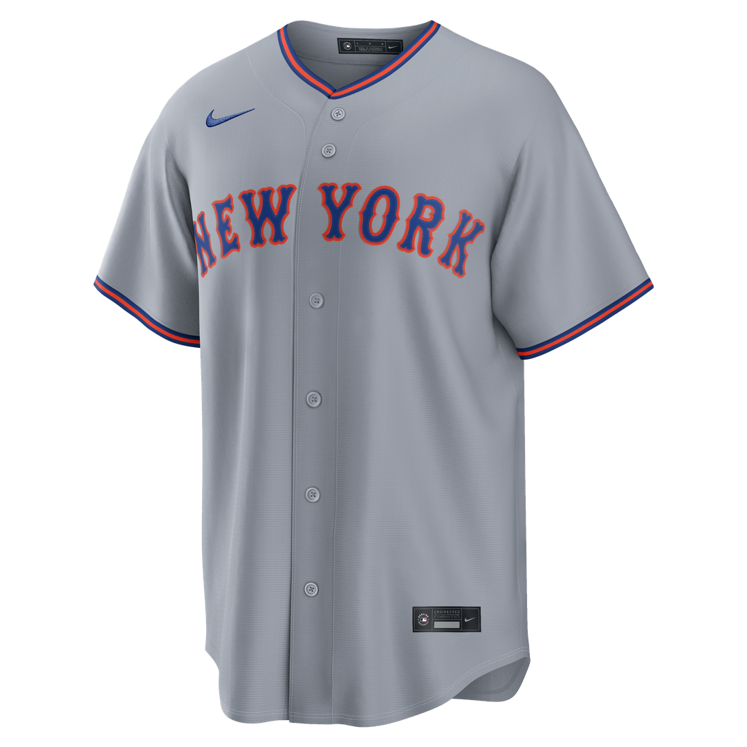New York Mets Juan Soto Gray Road Replica Baseball Jersey | MLB Baseball Jersey