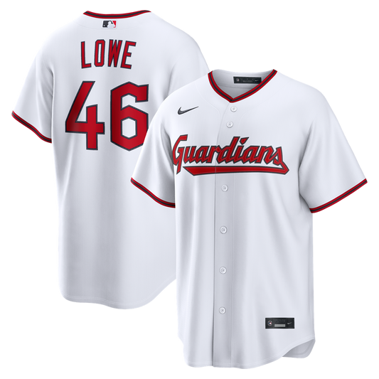 Cleveland Guardians Nathaniel Lowe White Home Replica Baseball Jersey