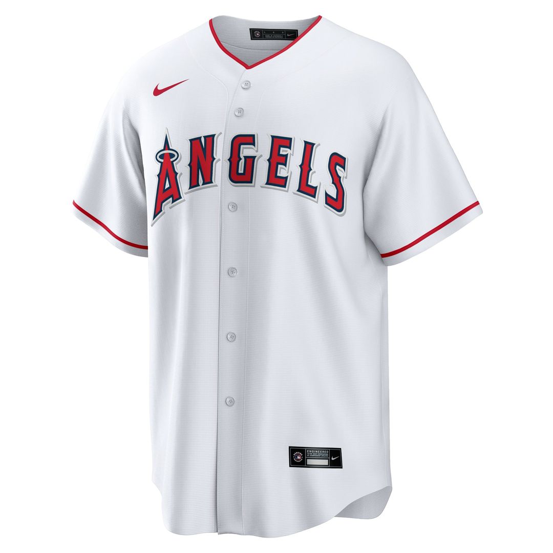 Los Angeles Angels Travis d'Arnaud White Home Replica Baseball Jersey | MLB Baseball Jersey
